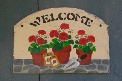 flower pot welcome
