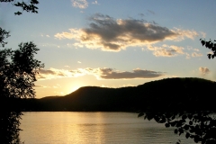 sunset off the deck