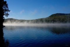 Smoke pond in blue