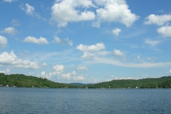 view to east